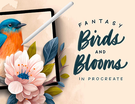 Fantasy Birds and Blooms